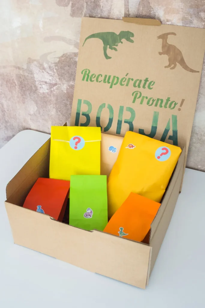 Caja sorpresa de Dinosaurios